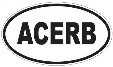 ACERB - Oval Magnet