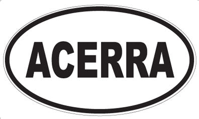 ACERRA - Oval Sticker