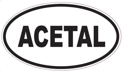 ACETAL - Oval Sticker
