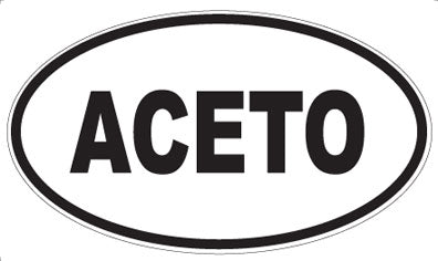 ACETO - Oval Sticker