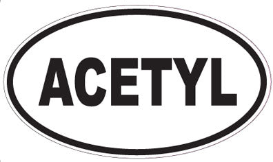 ACETYL - Oval Sticker