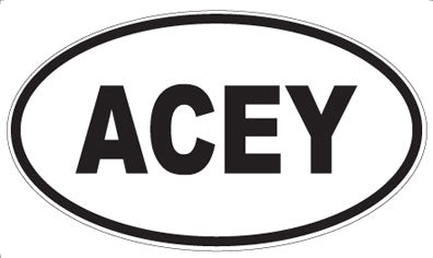 ACEY - Oval Sticker