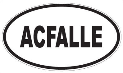 ACFALLE - Oval Sticker