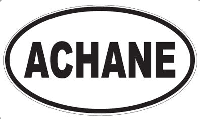 ACHANE - Oval Sticker