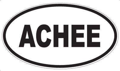 ACHEE - Oval Sticker
