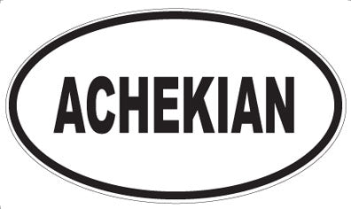 ACHEKIAN - Oval Magnet