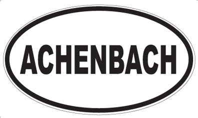 ACHENBACH - Oval Magnet