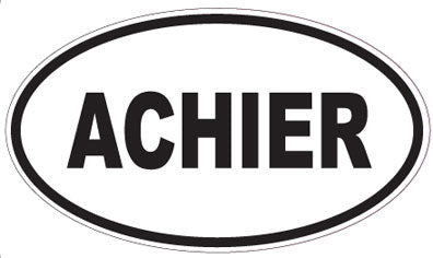 ACHIER - Oval Sticker