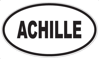 ACHILLE - Oval Sticker