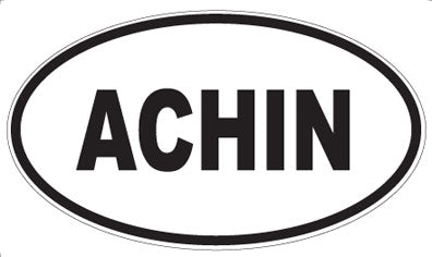 ACHIN - Oval Magnet