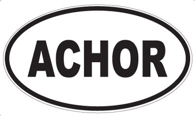 ACHOR - Oval Sticker
