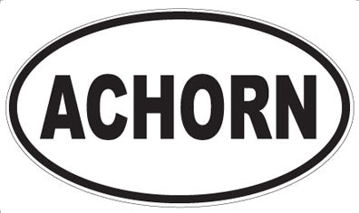 ACHORN - Oval Sticker