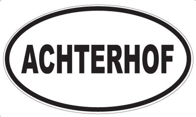 ACHTERHOF - Oval Magnet