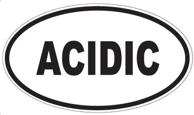 ACIDIC - Oval Sticker