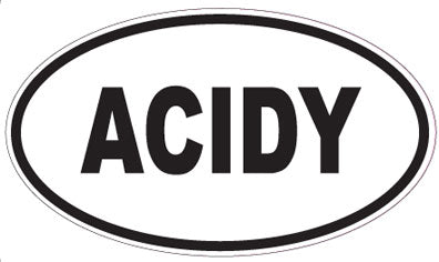 ACIDY - Oval Magnet