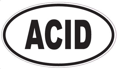 ACID - Oval Sticker