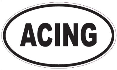 ACING - Oval Magnet