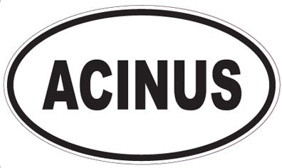 ACINUS - Oval Sticker