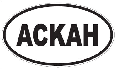 ACKAH - Oval Magnet