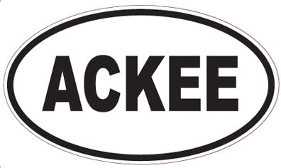 ACKEE - Oval Magnet