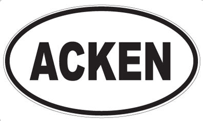 ACKEN - Oval Sticker