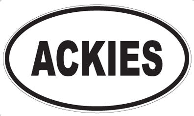 ACKIES - Oval Magnet