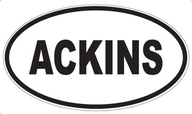 ACKINS - Oval Sticker