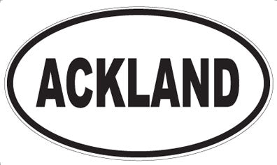 ACKLAND - Oval Sticker