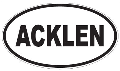 ACKLEN - Oval Magnet
