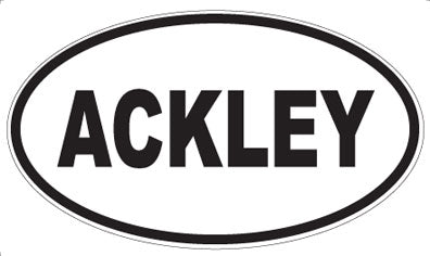 ACKLEY - Oval Magnet