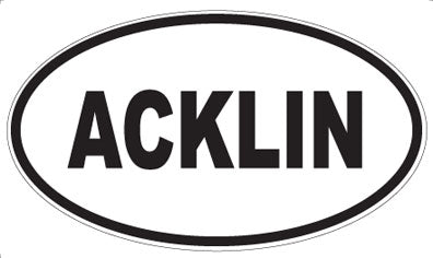 ACKLIN - Oval Magnet