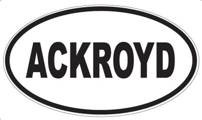 ACKROYD - Oval Magnet