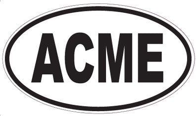 ACME - Oval Sticker