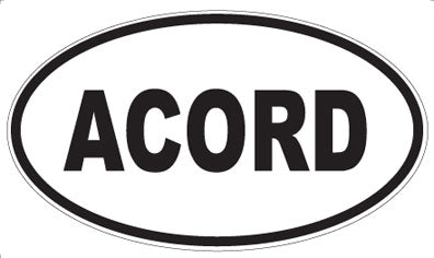 ACORD - Oval Sticker