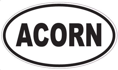 ACORN - Oval Sticker