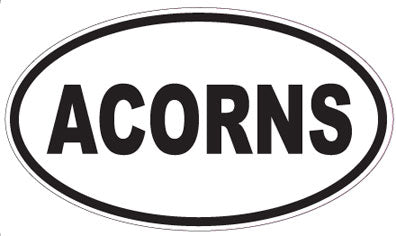 ACORNS - Oval Sticker
