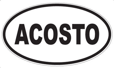 ACOSTO - Oval Sticker