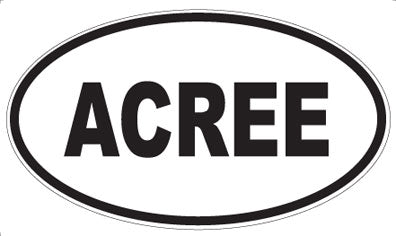 ACREE - Oval Sticker