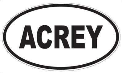 ACREY - Oval Sticker