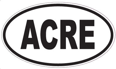 ACRE - Oval Sticker