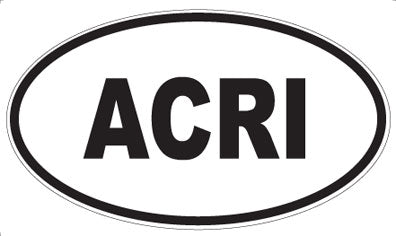 ACRI - Oval Sticker