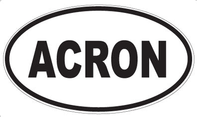 ACRON - Oval Sticker