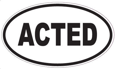 ACTED - Oval Magnet