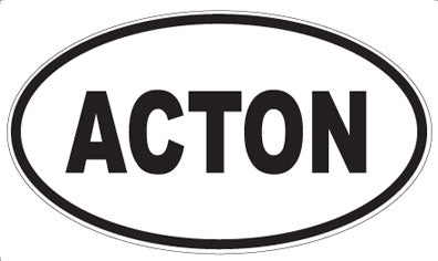ACTON - Oval Sticker