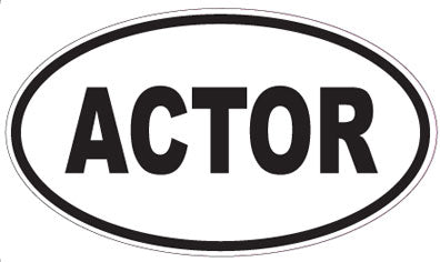 ACTOR - Oval Sticker