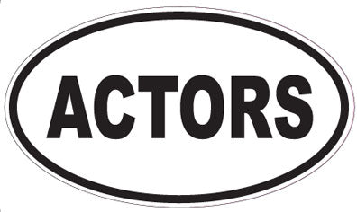 ACTORS - Oval Sticker