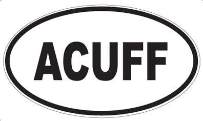 ACUFF - Oval Sticker