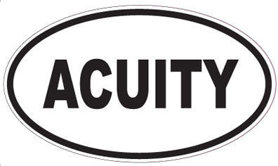 ACUITY - Oval Sticker