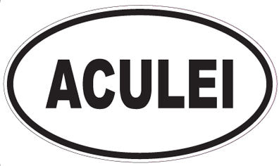 ACULEI - Oval Sticker