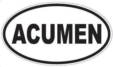 ACUMEN - Oval Sticker